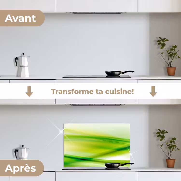 Fond de hotte - Vagues - Abstrait - Vert — 7
