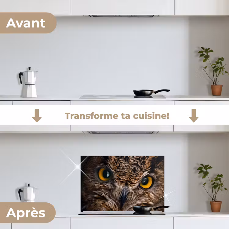Fond de hotte - Hibou - Animal - Orange — 7