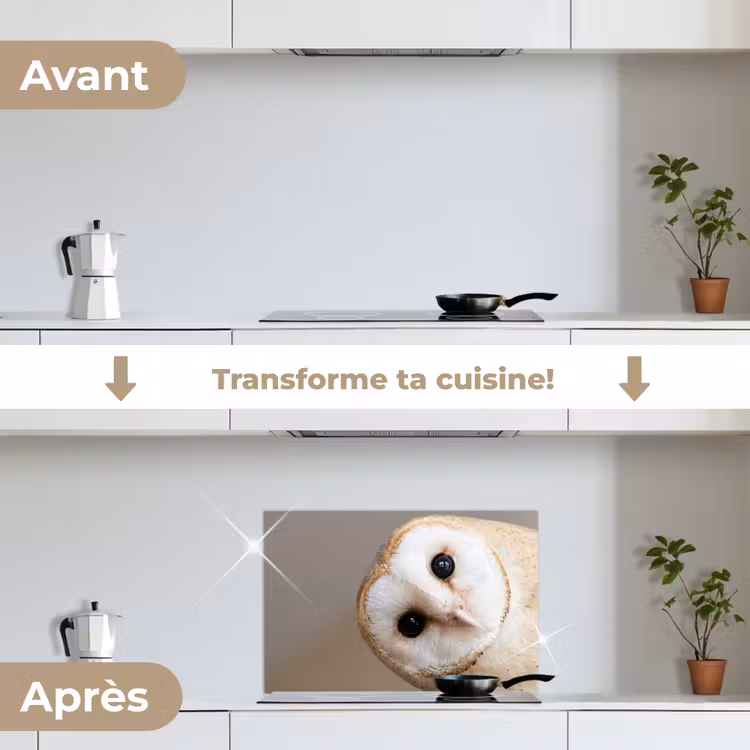 Fond de hotte - Hibou - Marron - Blanc — 7