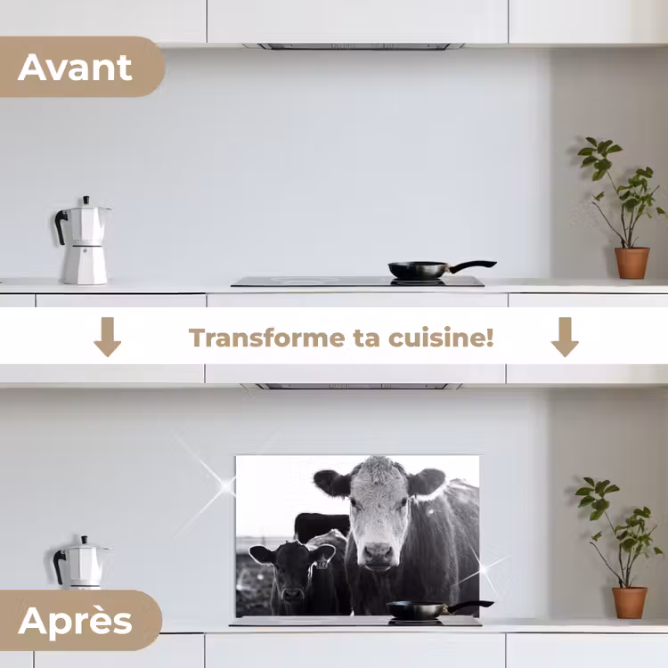 Fond de hotte - Vaches - Noir et blanc — 7