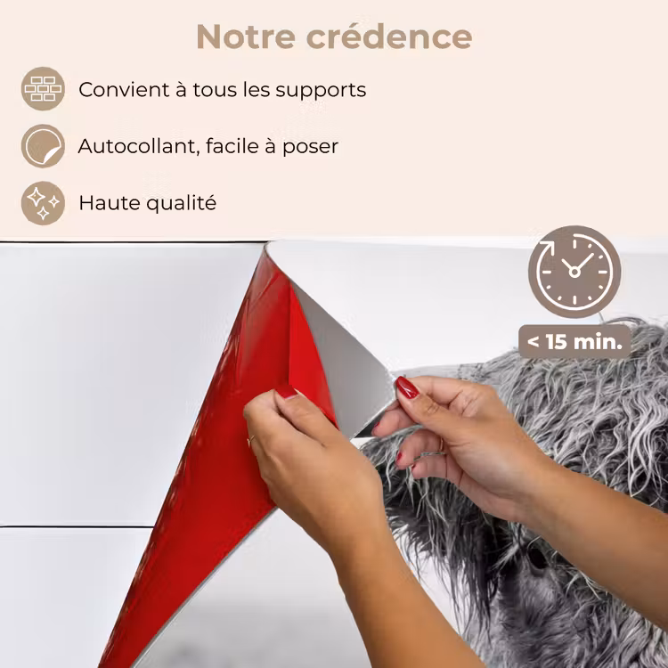 Fond de hotte - Highlander écossais - Noir - Blanc - Herbe — 4