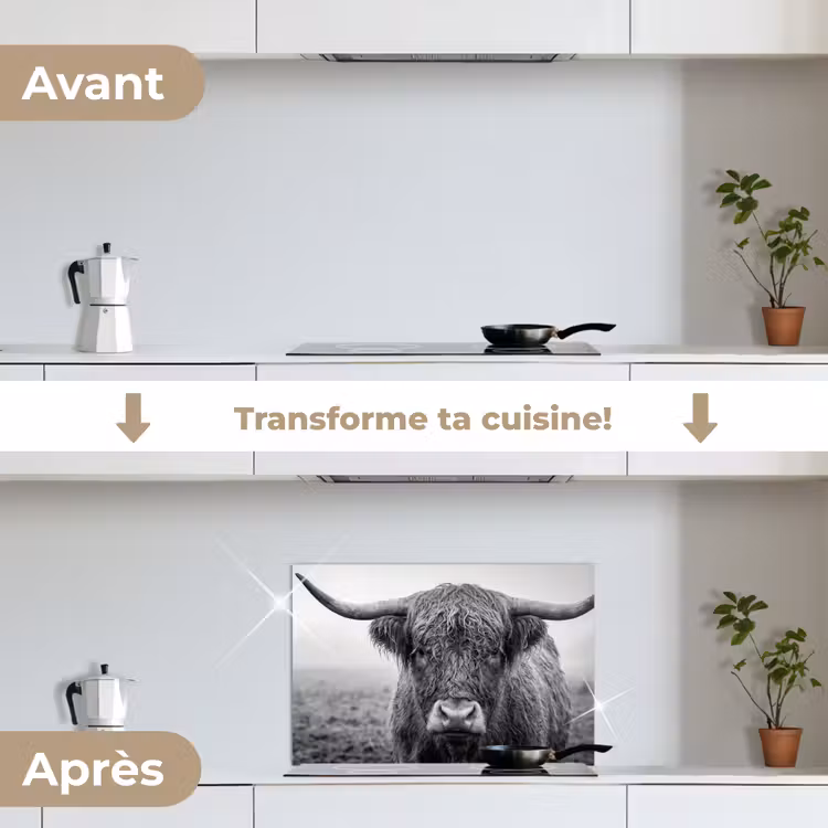 Fond de hotte - Highlander écossais - Noir - Blanc - Herbe — 7
