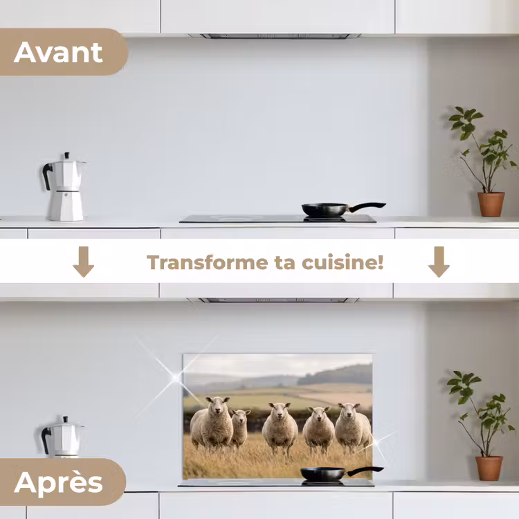Fond de hotte - Ovins - Paysage de pâturage - Collines — 7