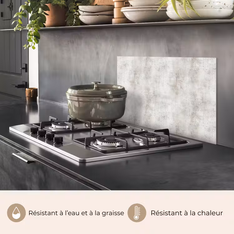 Fond de hotte - Gris - Concrete - Weathered — 2