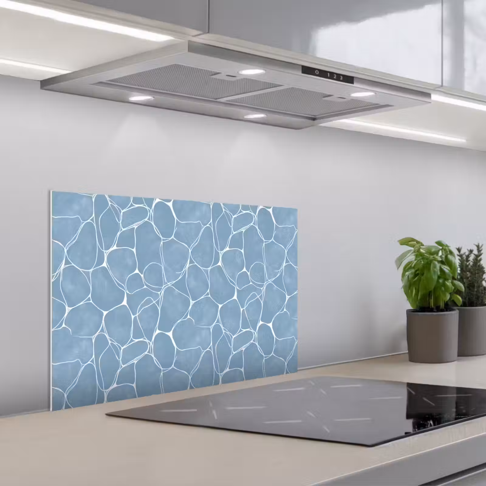 Fond de hotte - Organic - Motif - Bleu — 1