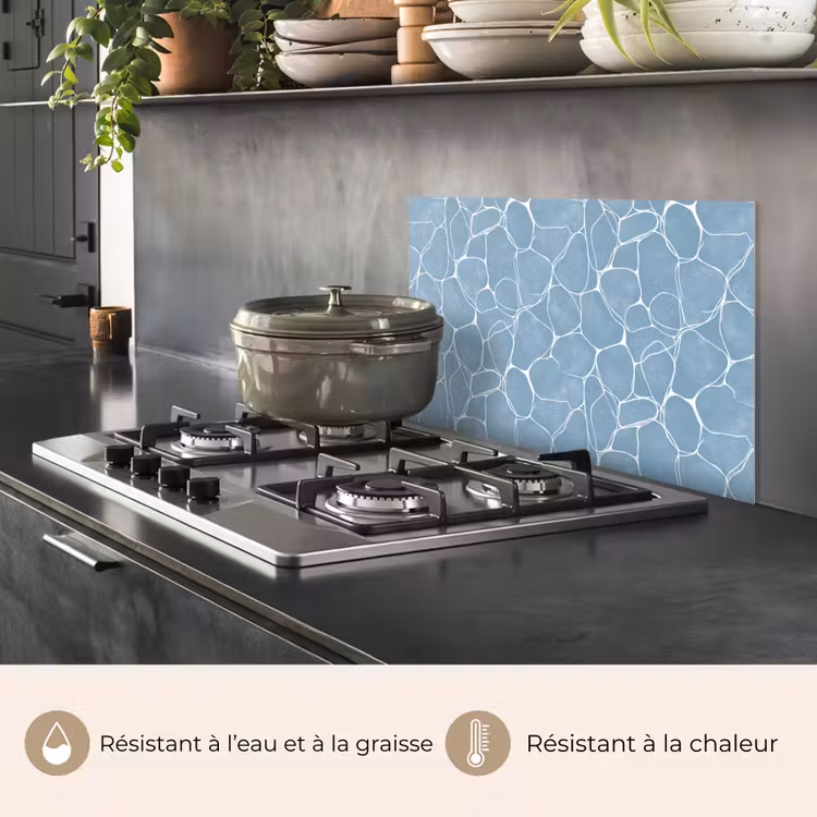Fond de hotte - Organic - Motif - Bleu — 2