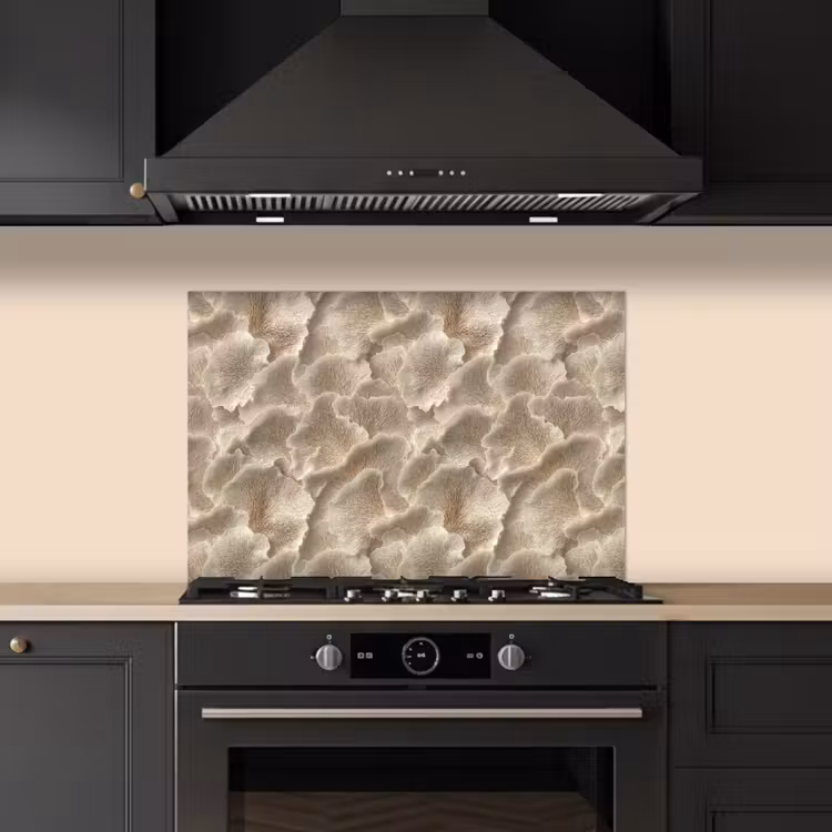 Fond de hotte - Textures en éventail - Beige - Texture en fibres — 5