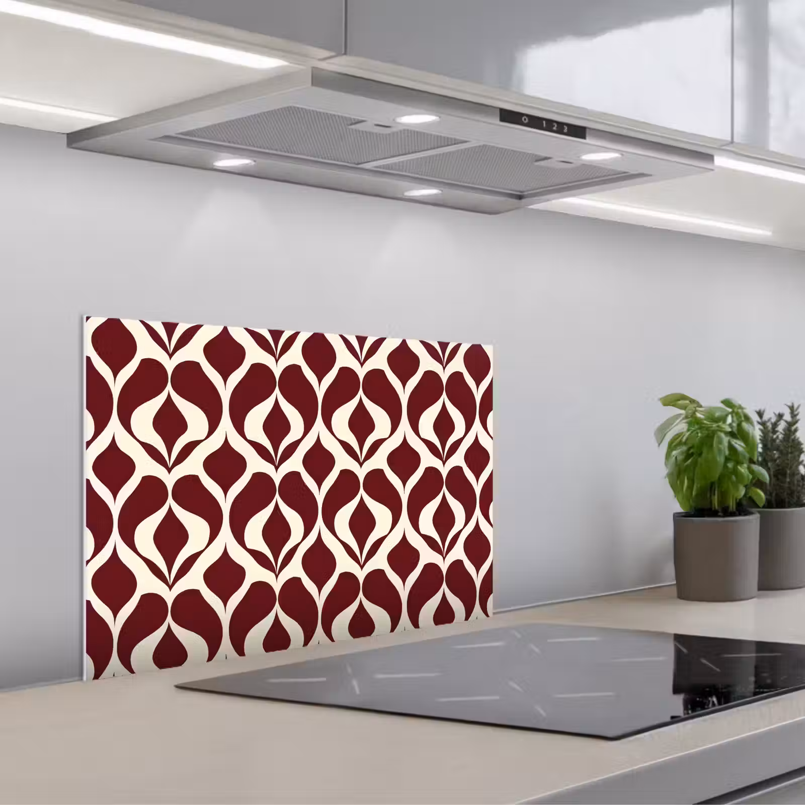 Fond de hotte - Rouge - Drop pattern - Graphic — 1