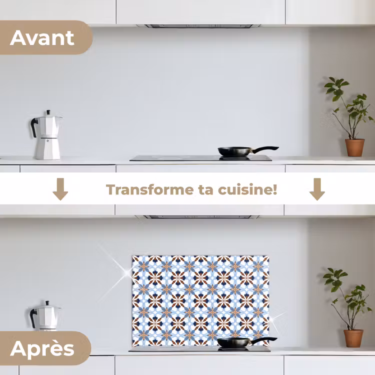 Fond de hotte - Ornement - Carreau - Coloré — 7