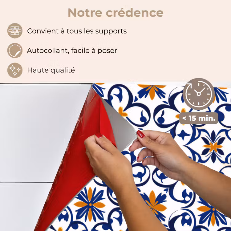 Fond de hotte - Motif - Moderne - Coloré — 4