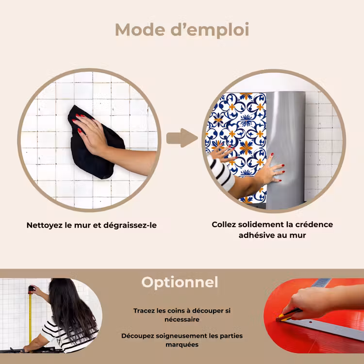 Fond de hotte - Motif - Moderne - Coloré — 6