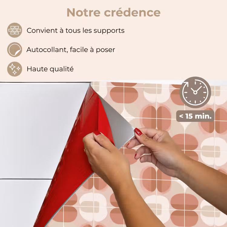 Fond de hotte - Rétro - Classique - Rose — 4