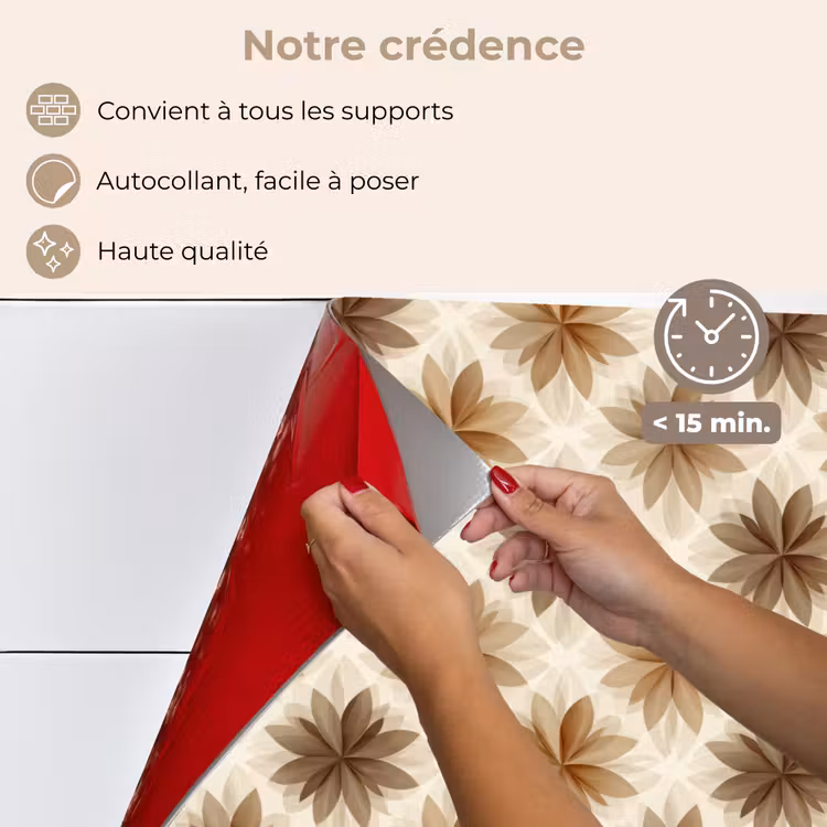 Fond de hotte - Géographique - Motif - Marron — 4