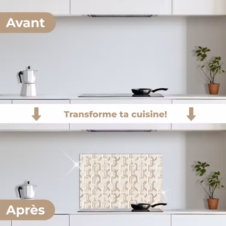 Fond de hotte - Motif - Abstrait - Beige — 7