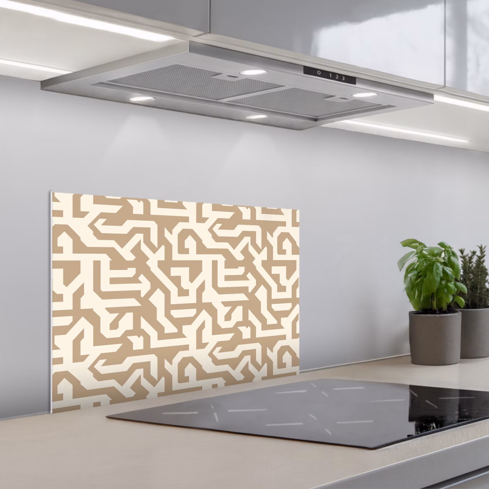 Fond de hotte - Moderne - Abstrait - Beige — 1