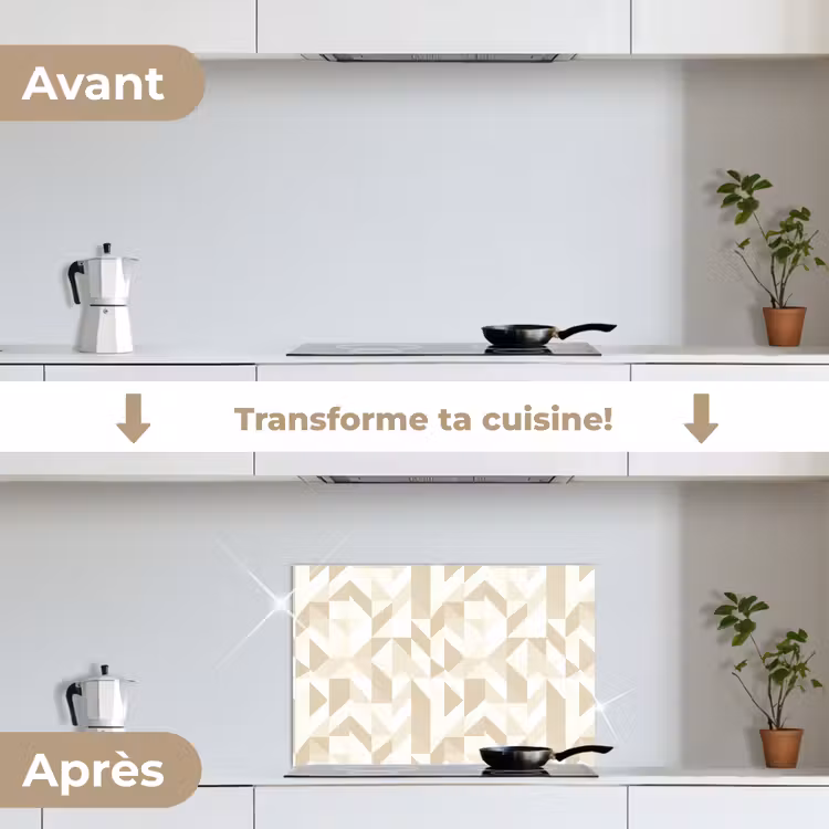 Fond de hotte - Moderne - Abstrait - Beige — 7