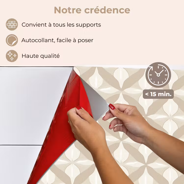 Fond de hotte - Motif - Classique - Beige — 4