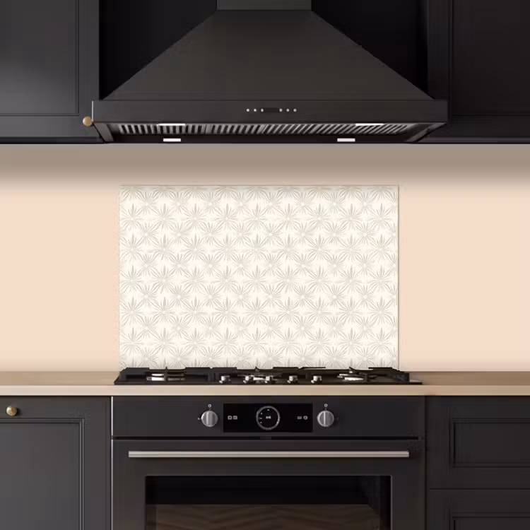 Fond de hotte - Motif - Fleurs - Beige — 5