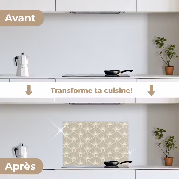 Fond de hotte - Panneau - Ginkgo - Sable — 7