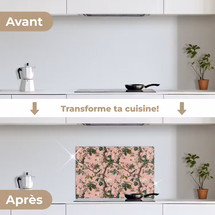 Fond de hotte - Pivoines - Botanique - Oiseau — 7