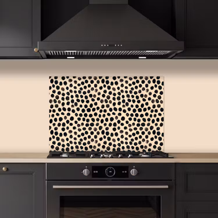 Fond de hotte - Pois polka - Motif - Noir — 5