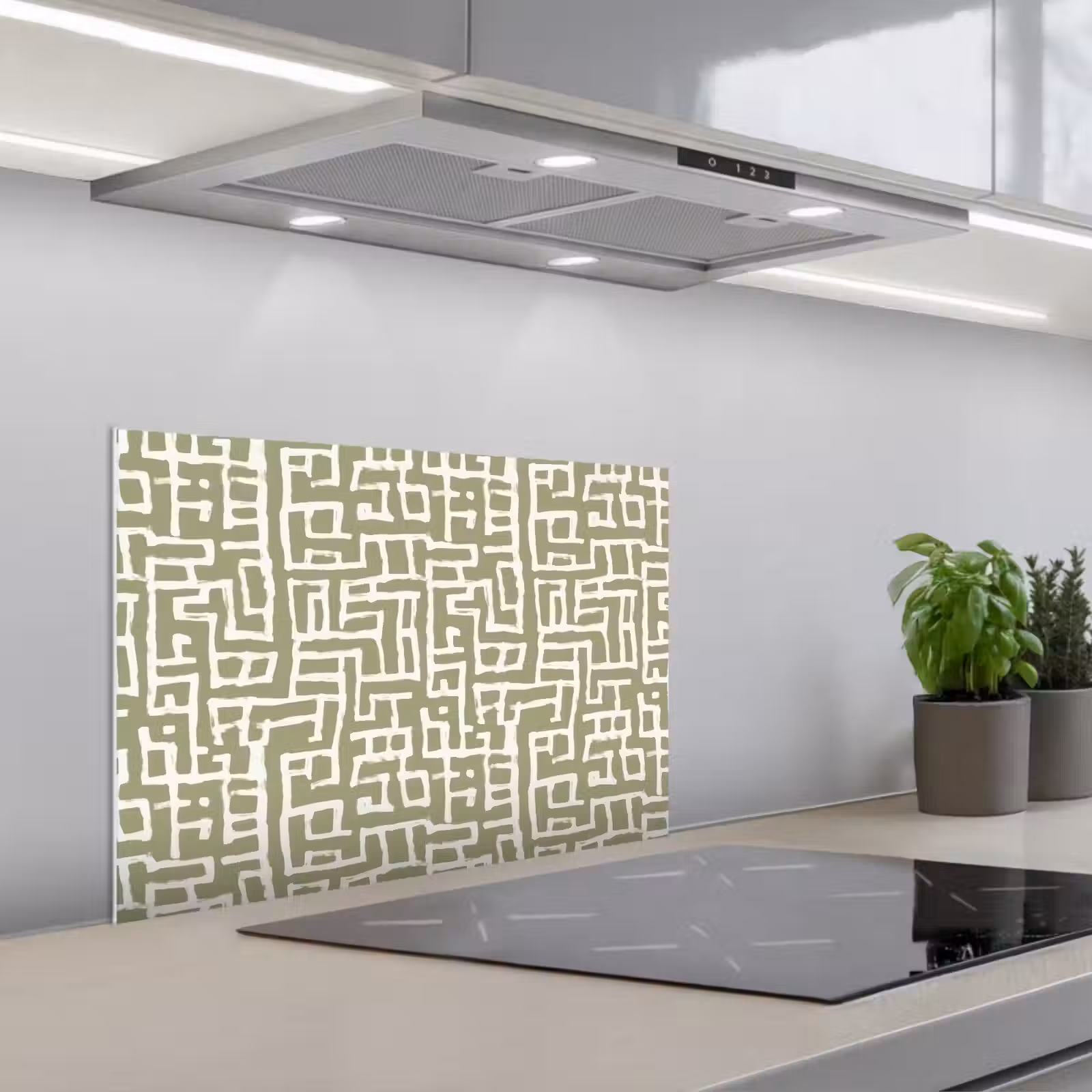 Fond de hotte - Graphique - Motif - Vert — 1