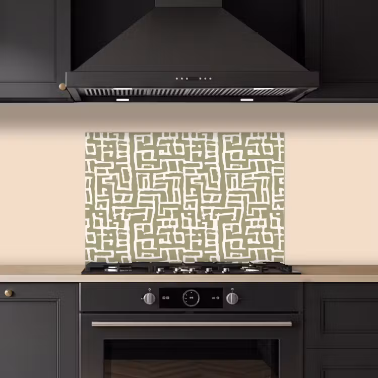 Fond de hotte - Graphique - Motif - Vert — 5
