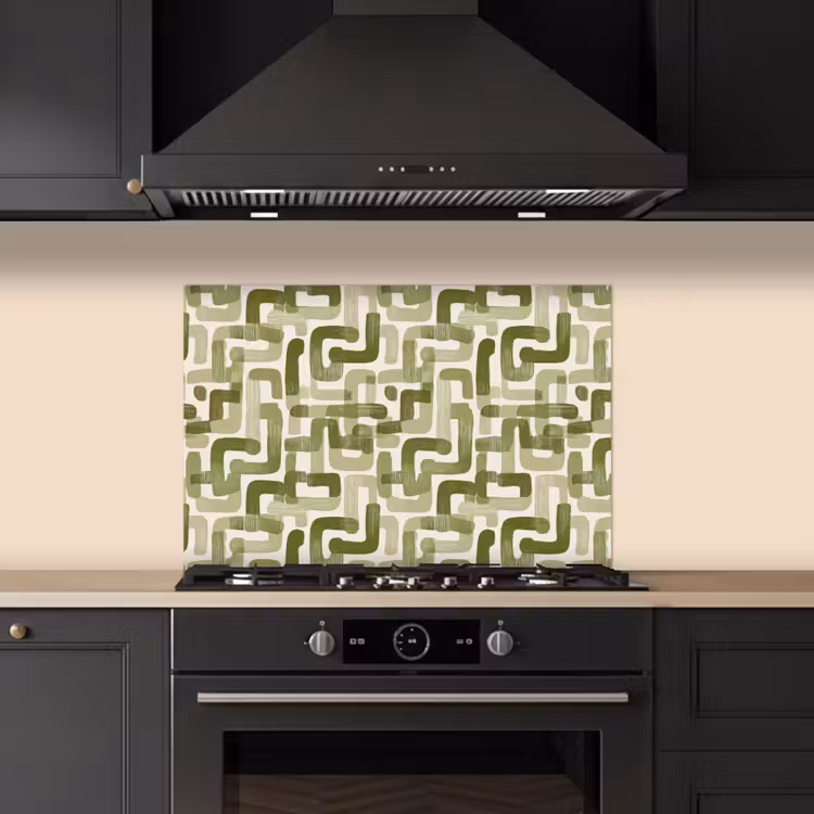 Fond de hotte - Moderne - Graphique - Vert — 5