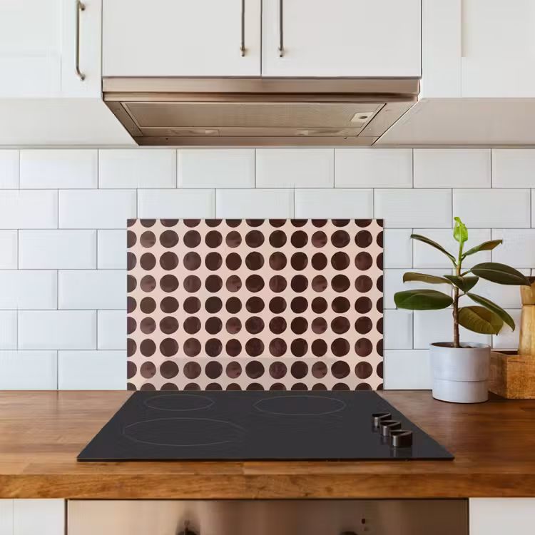 Fond de hotte - Pois - Motif - Marron — 3