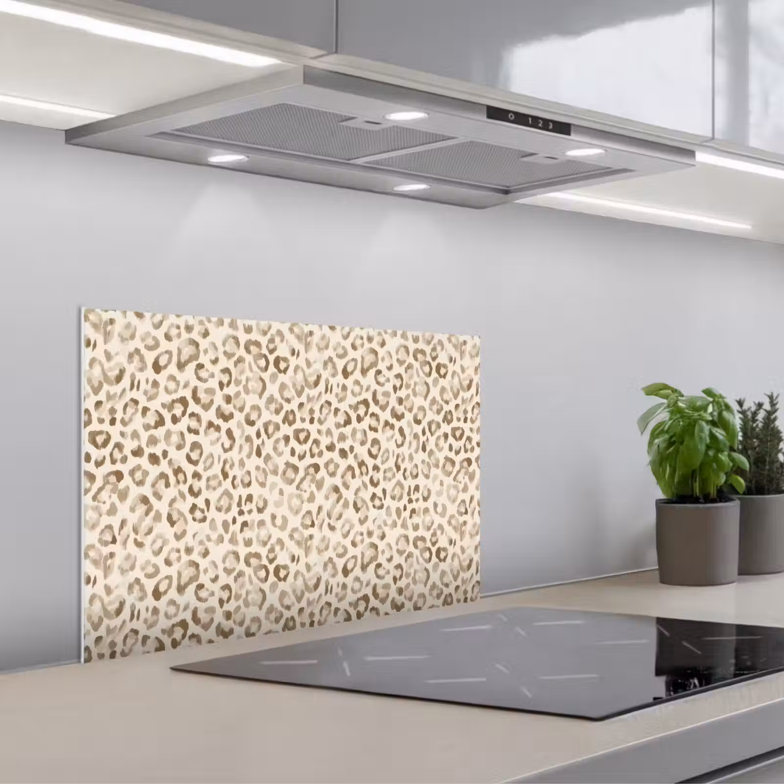 Fond de hotte - Léopard - Classique - Beige — 1
