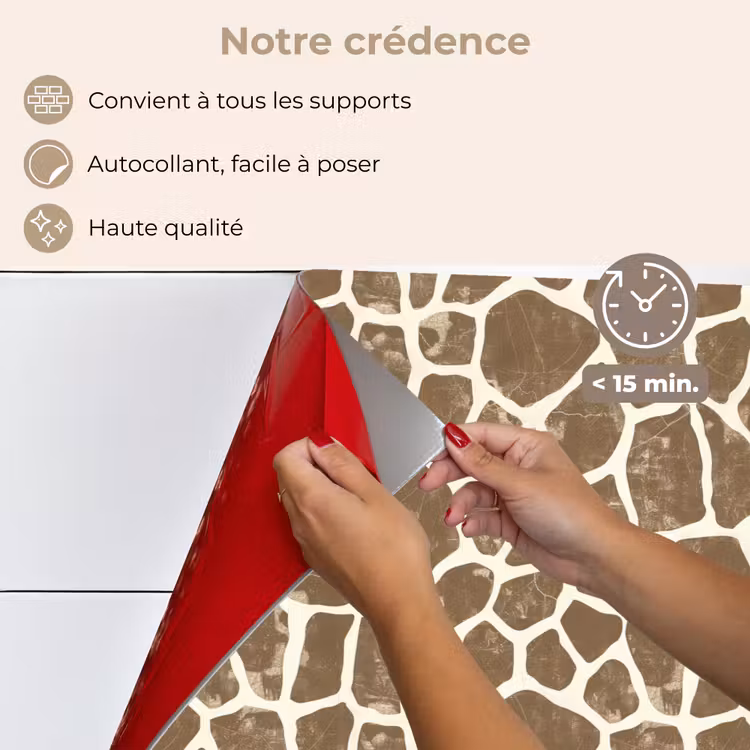 Fond de hotte - Girafe - Classique - Marron — 4