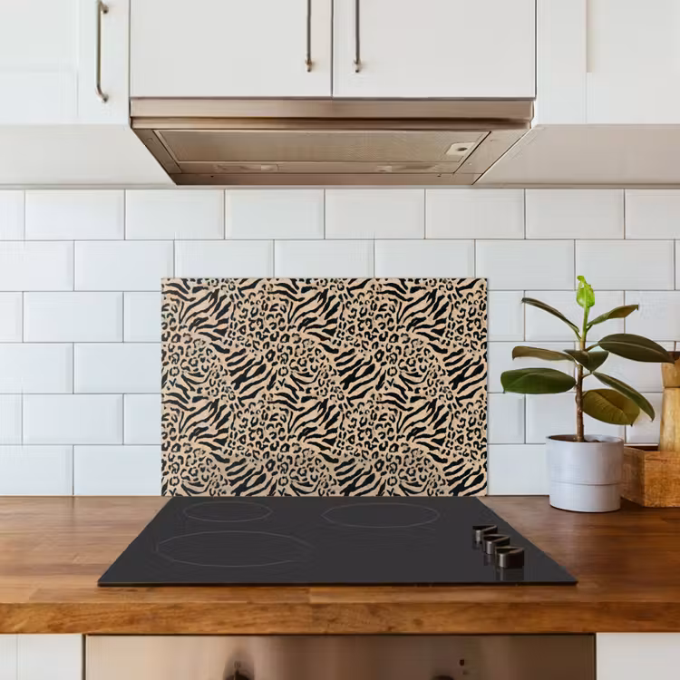 Fond de hotte - Girafe - Zèbre - Motif - Marron — 3