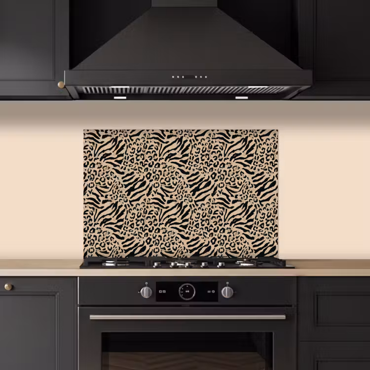 Fond de hotte - Girafe - Zèbre - Motif - Marron — 5
