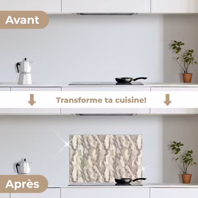 Fond de hotte - Serpent - Motif - Taupe — 7