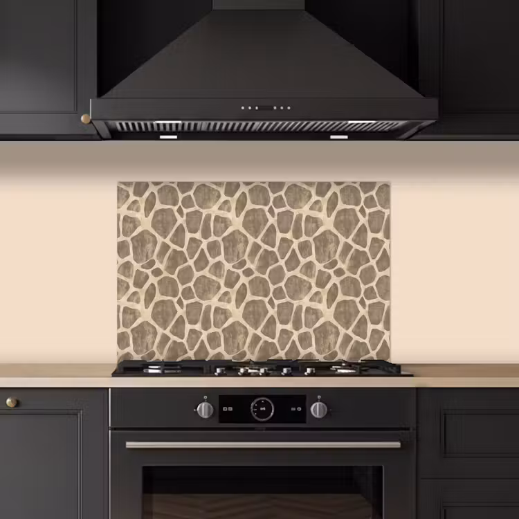 Fond de hotte - Girafe - Motif - Beige - Brown — 5