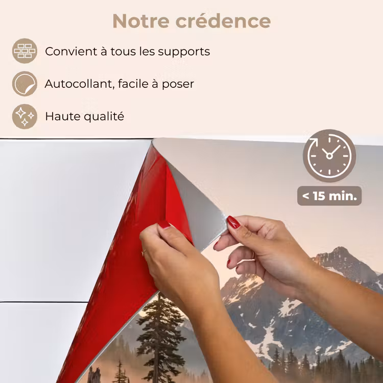 Fond de hotte - Montagnes - Eau - Arbres — 4