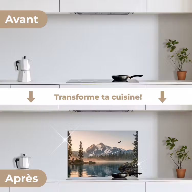 Fond de hotte - Montagnes - Eau - Arbres — 7