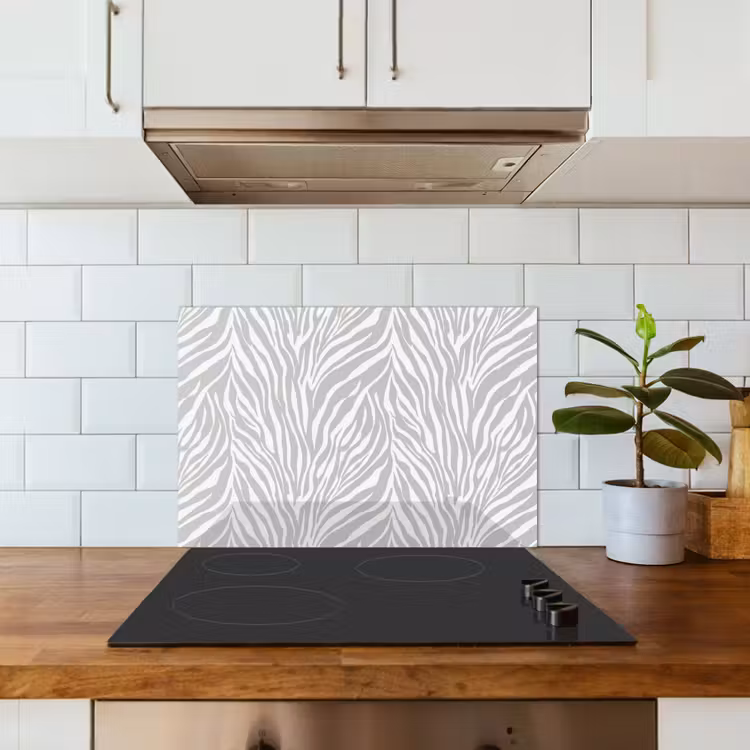 Fond de hotte - Zebra - Motif - Gris — 3