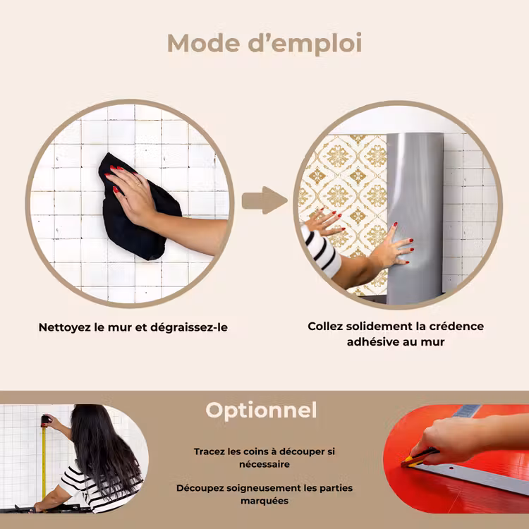 Fond de hotte - Ornement - Classique - Or — 6