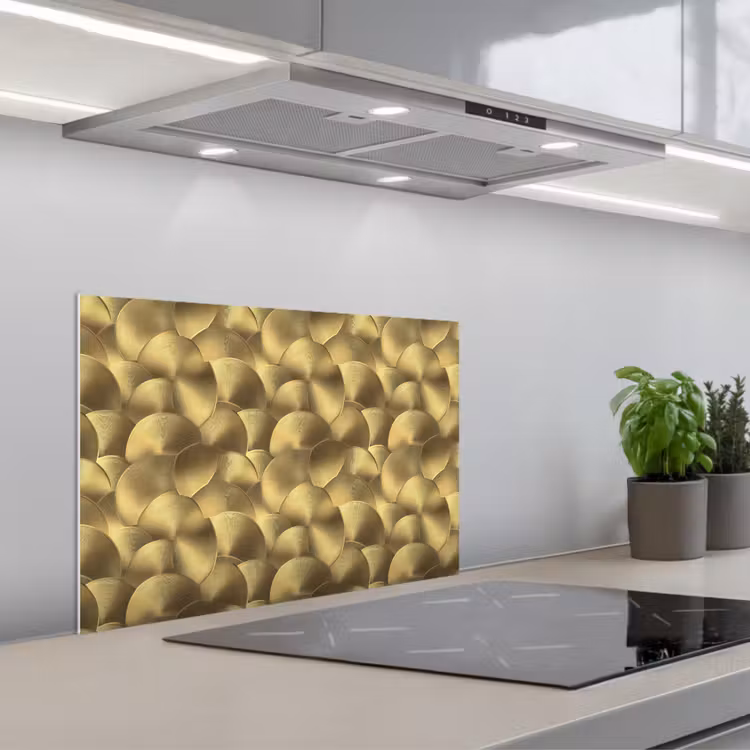 Fond de hotte - Moderne - Cercle - Or — 1