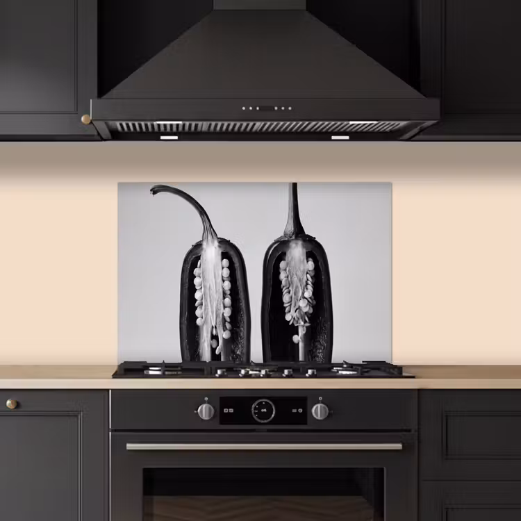 Fond de hotte - Poivrons - Noirs - Blancs - Cadres de semences — 5