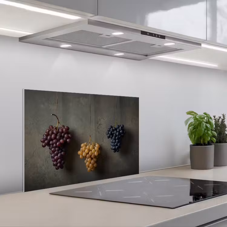 Fond de hotte - Raisins - Coloré - Mur — 1