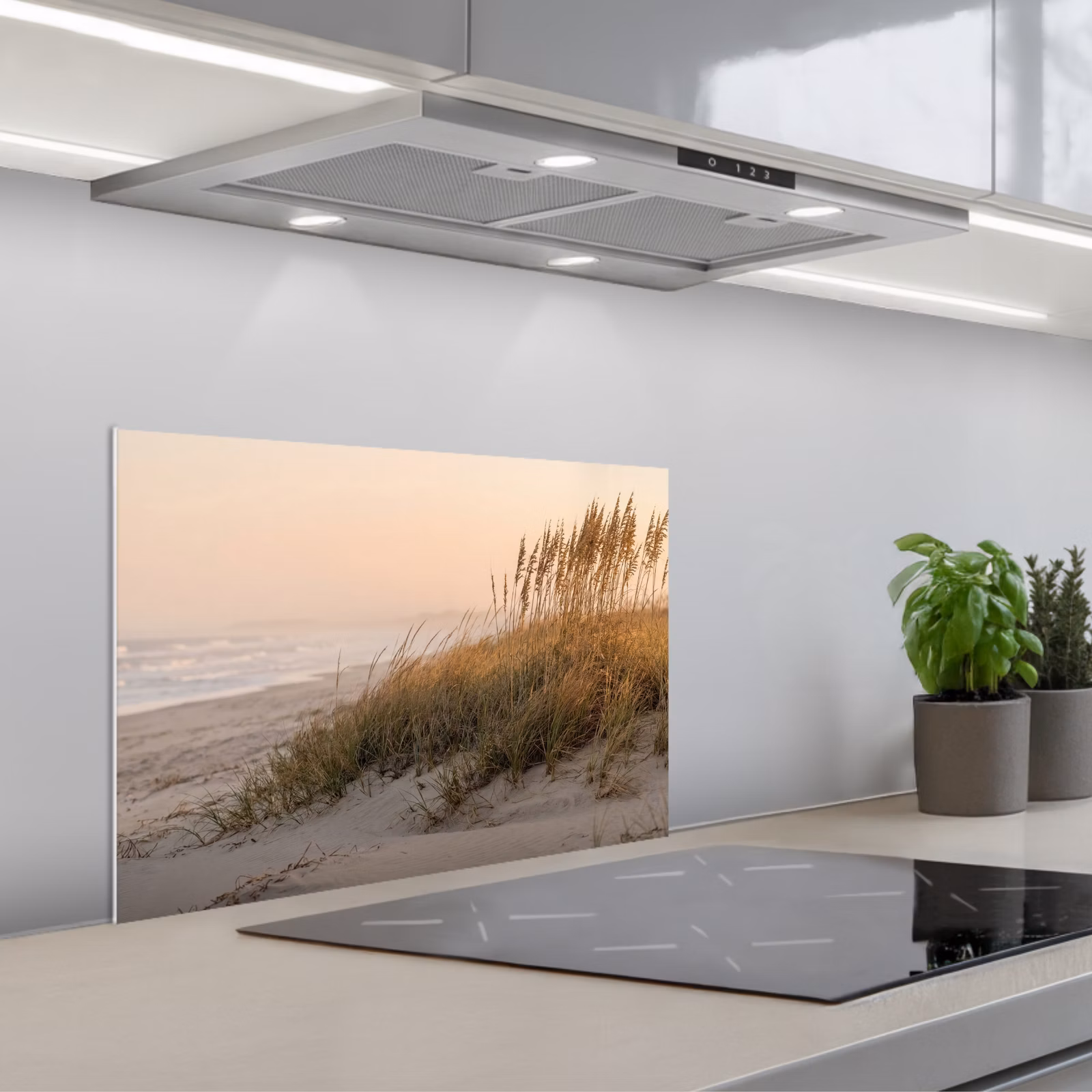 Fond de hotte - Paysage de dunes - Coucher de soleil - Plage — 1