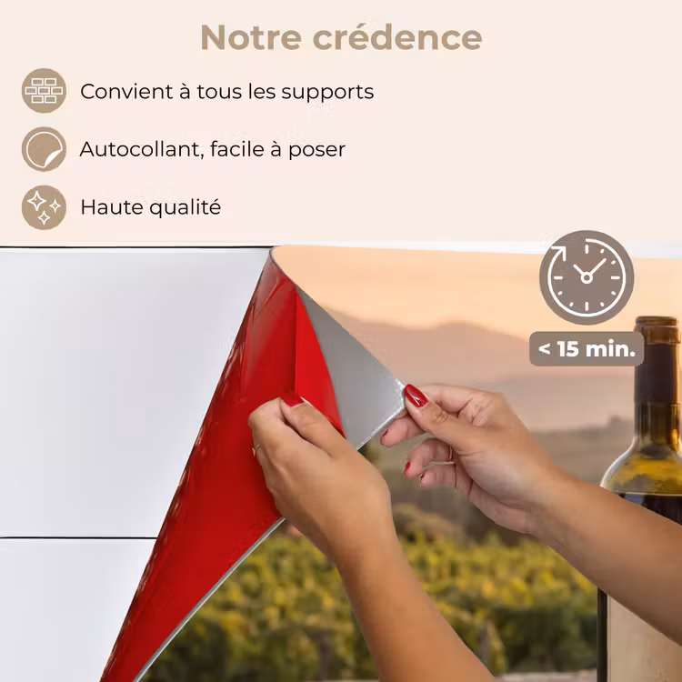 Fond de hotte - Vin - Verres - Raisins - Vignoble — 4