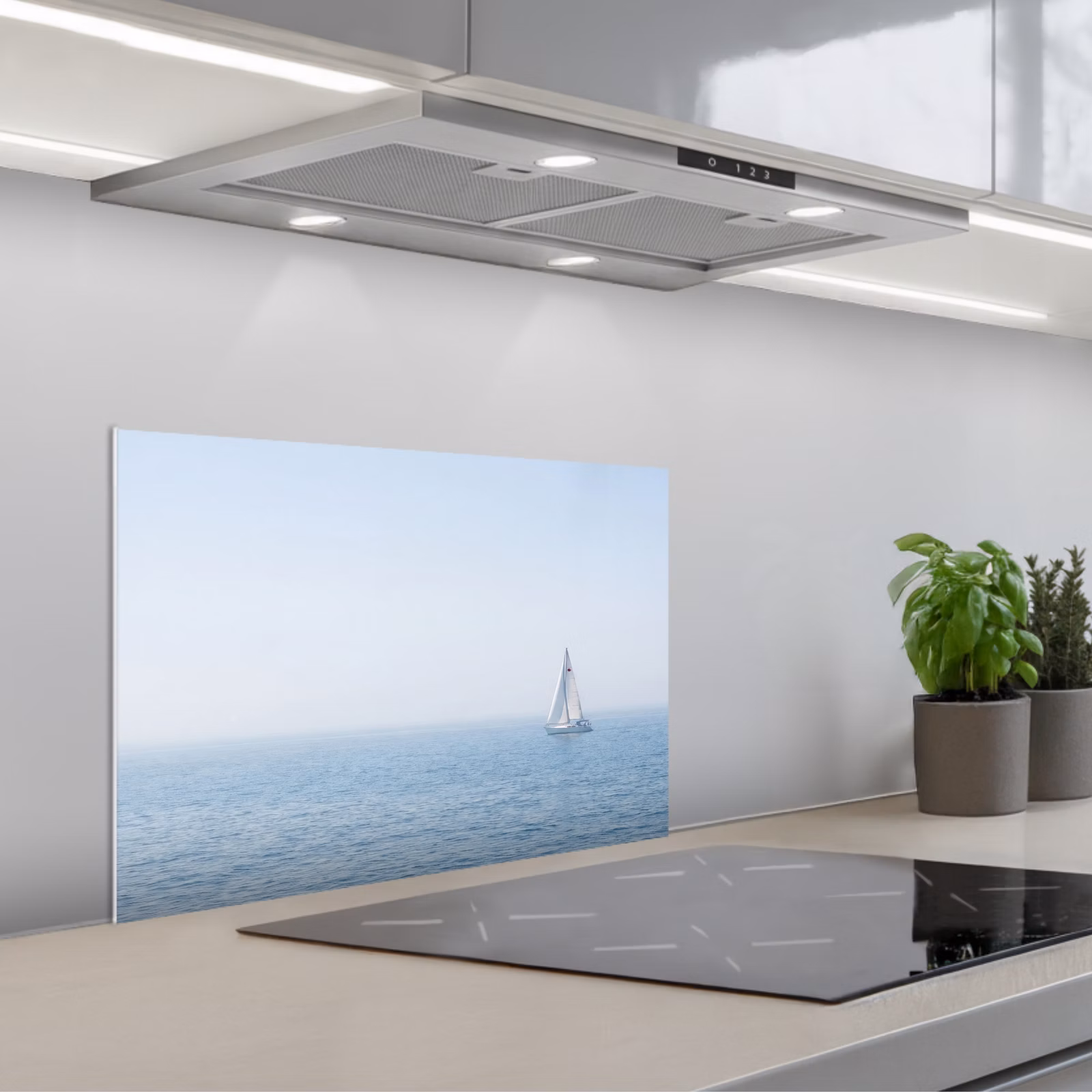 Fond de hotte - Horizon - Voilier - Mer — 1