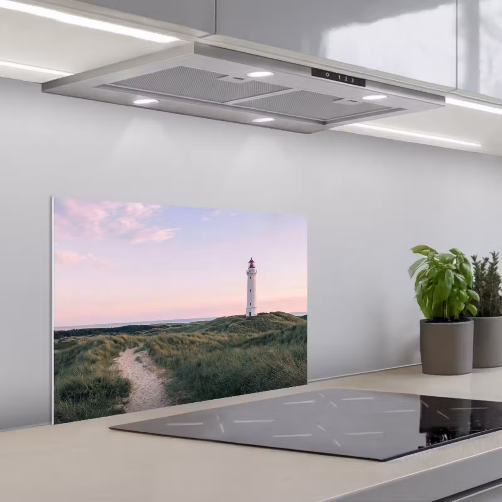Fond de hotte - Phare - Paysage de dunes - Mer — 1