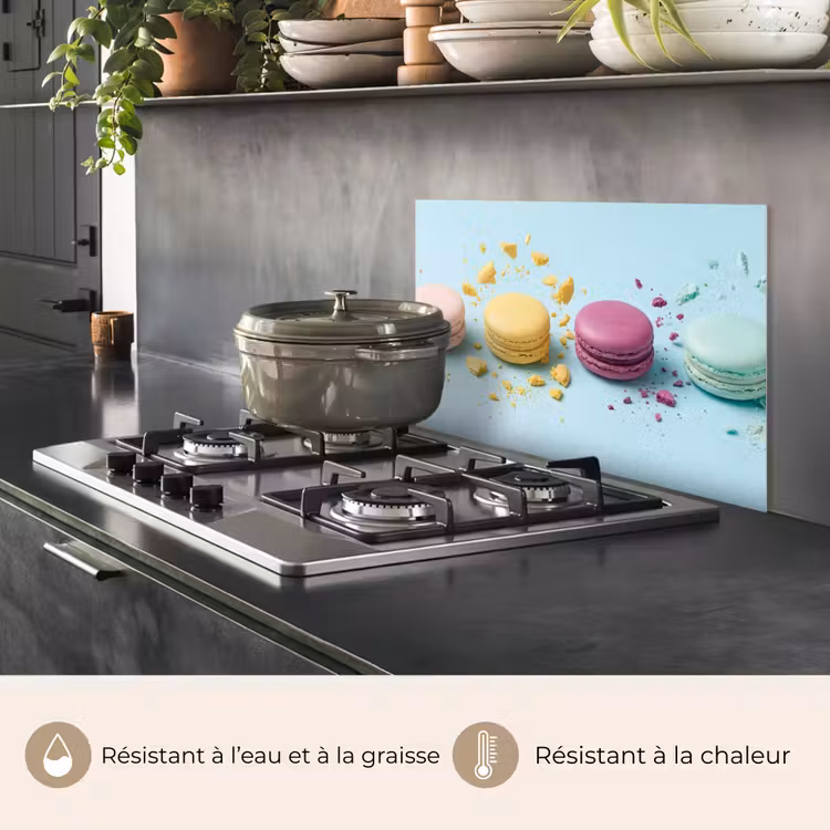 Fond de hotte - Macarons - Colorés - Pastel — 2