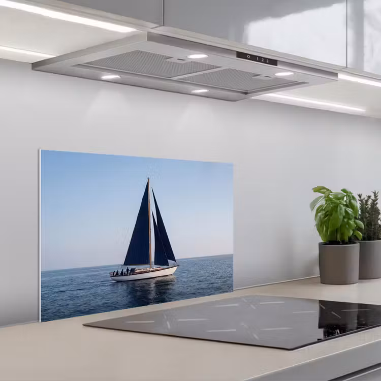 Fond de hotte - Voilier - Mer - Bleu — 1