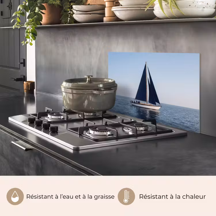 Fond de hotte - Voilier - Mer - Bleu — 2