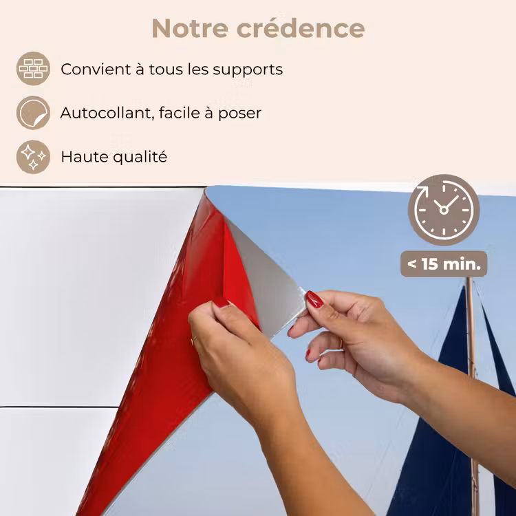 Fond de hotte - Voilier - Mer - Bleu — 4